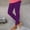 Purple, variant on BUIGTTKLOP Leggings for Women High Waisted Yoga Pants Solid Color Stretchy Ankle Length Tights Dailywear