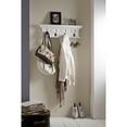 thumbnail image 6 of Home Wall Decorative Antique Brass Hardware 4 Hook Coat Rack - Classic White Finish, 6 of 7