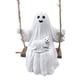 thumbnail image 1 of Lindo Adorno Perro Fantasma Estatua Que Camina Hecha A Mano Resina para El, 1 of 9