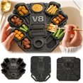 thumbnail image 4 of Plateau Alimentaire V 8 Moteur Cool V 8 Moteur Modélisation Planches de Charcuterie Plateau de Fromage avec 710 Compartiments pour Collations & Trempettes Grille-Pain Rétro Punk 3D Extra Grand, 4 of 4