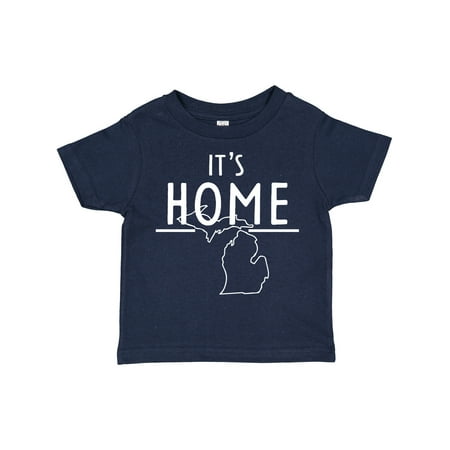 

Inktastic It s Home- State of Michigan Outline Gift Toddler Boy or Toddler Girl T-Shirt