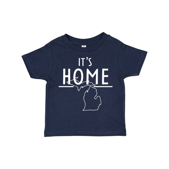 Inktastic It's Home State of Michigan Outline Boys or Girls Toddler T-Shirt