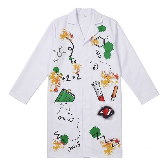 Bainana Halloween Scientist Cosplay Outfits For Adult Men People Theme Stage Performance Clothes For Festival Events