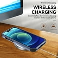 thumbnail image 2 of ELEHOLD Hybrid Case for iPhone 16 6.1" Rugged Shockproof Anti-Scratch Anti-Fingerprint Protective Hard PC Cover Support Wireless Charging for iPhone 16 - Blue+Black, 2 of 6
