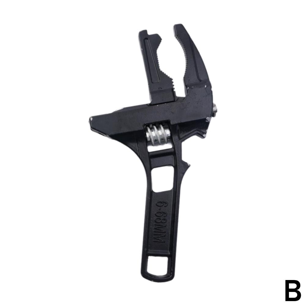 Universal Bathroom Sink Wrench Tool Adjustable Faucet Installation Keychain Plumber Repair Key Set