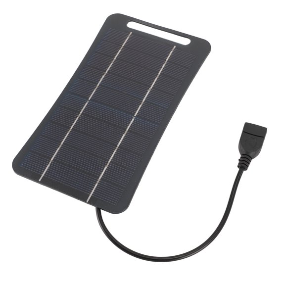 Mini Panneau Solaire, Chargeur de Panneau Solaire Usb 5V 5W Haute Efficacité Panneau Solaire en Silicium Monocristallin pour Charge de Cellulaire, Petit Ventilateur Usb, Veilleuse, Pompe à Eau Solaire
