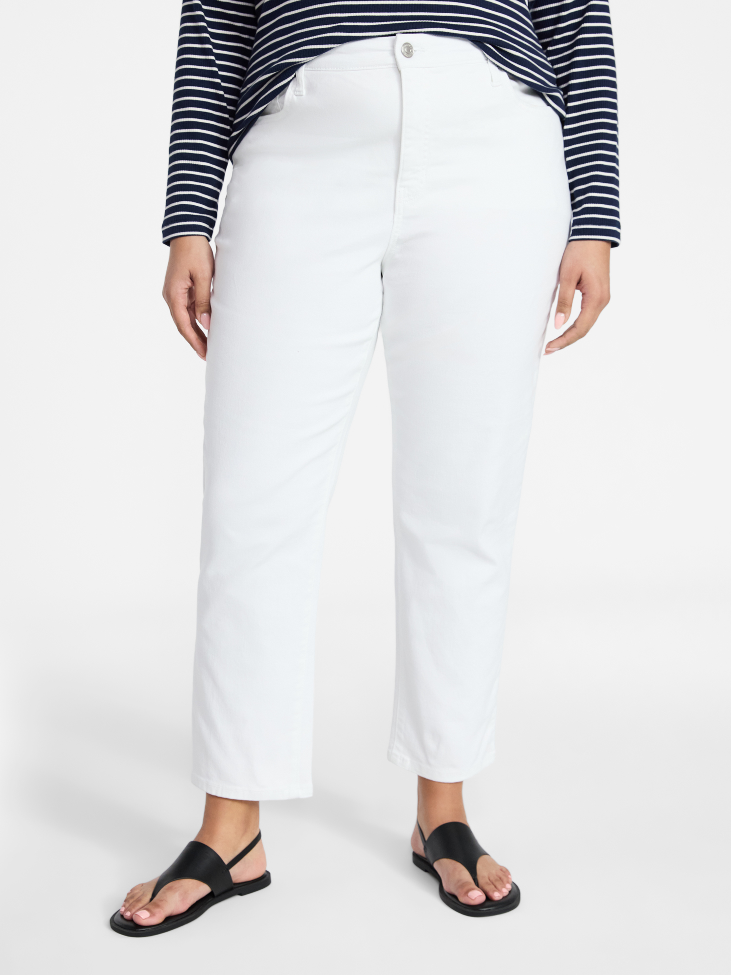 Terra & Sky Women's Plus High Rise Straight Jeans, Sizes 16W-28W