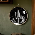 thumbnail image 4 of 1pc Polyester Wall Hanging Ornaments with Plastic Frames Flat Round Cactus 260x7mm, 4 of 9