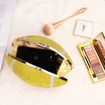 thumbnail image 4 of Football Bling Purse Rhinestone Clutch Purses for Women Crystal Ball Purse Rugby Ball Shaped Bag with Shoulder Chain, 4 of 7