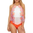 thumbnail image 1 of Coco Reef Womens Fiesta Flora Aura Crop Underwire Tankini Top Style-U23219, 1 of 3