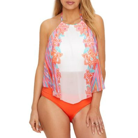 Coco Reef Womens Fiesta Flora Aura Crop Underwire Tankini Top Style-U23219