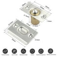 thumbnail image 3 of YAOMOBB Attrape-Porte Rotatif Double Réglable en Acier Inoxydable pour Porte de Placard 4 Pcs, 3 of 7