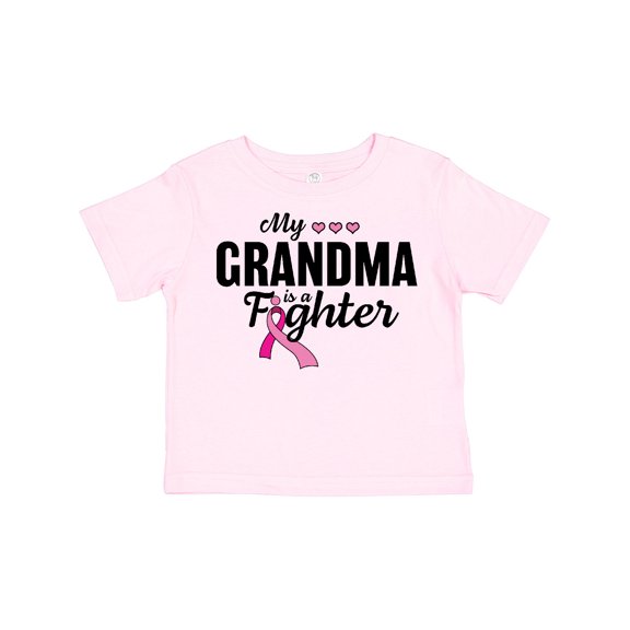 Inktastic Breast Cancer Awareness My Grandma is a Fighter Boys or Girls Toddler T-Shirt