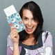 thumbnail image 5 of Porta pasaporte Cartera para pasaporte Fundas para billetes de avión Accesorios esenciales de viaje portátiles delgados Ranura para tarjeta de crédito a prueba de agua Libreta de billetes de pasajero, 5 of 6