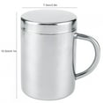 thumbnail image 4 of Fine Workmanship Coffee Mug, Stainless Steel Mug, Fashionable Design Easy To Clean For Office Home 300ML, 4 of 8