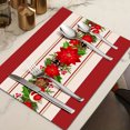 thumbnail image 4 of Christmas Placemat, Table Mat, Holiday Dining Table Decoration Set Of 4, Festive Waterproof and Easy-To-Clean Christmas Home Living Room Accessories, 4 of 9