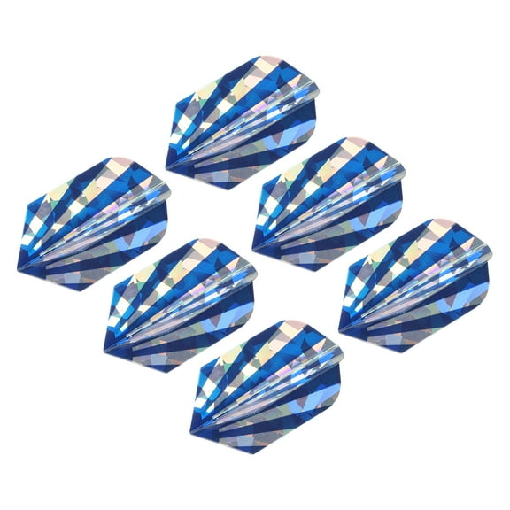 Uxcell Slim Dart Flights, 6 Pack PET Dart Accessories, Dark Blue