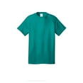 thumbnail image 4 of Port & Company Men's Core Cotton Classic Comfort and Relabeling Casual T-Shirts Bright Aqua Small, 4 of 5
