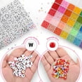 thumbnail image 3 of Funtopia Bracelet Making Kit, 40 Colors Glass Seed Beads for Jewelry Making with Letter Beads, Friendship Bracelet Kit, Jewelry Making Supplies DIY Craft Beads Set, Valentine's Day Gift, 3mm, 3 of 7