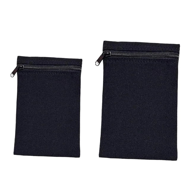 HILABEE 2 Pieces Sew Pocket with Zipper Clothes Inner Pockets Mobile Storage Pouch Small Style A