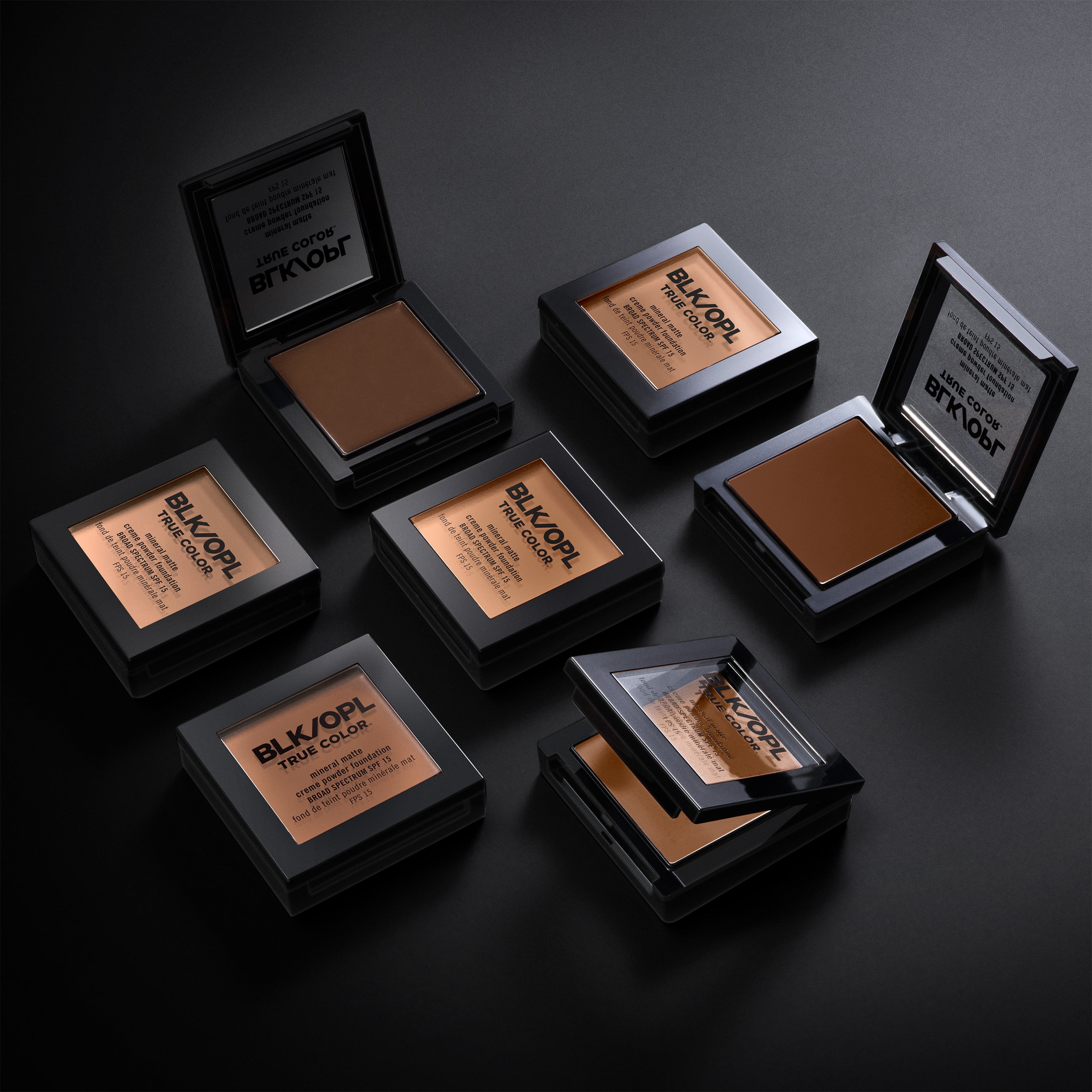 BLK/OPL True Color Mineral Matte Crème Powder Foundation SPF 15, Heavenly Honey, 0.30 oz, Medium to Full Buildable Coverage, Hides Imperfections