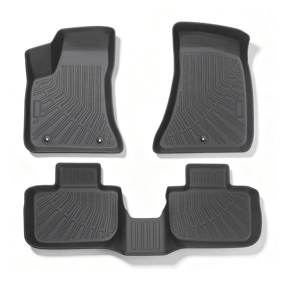 kimllier TPE 2 Row 3PCS Black Floor Mats Liner For Dodge Charger/Chrysler 300 RWD 2011-23