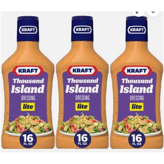Thousand Island Lite Salad Dressing, 3-Pack, 16 oz