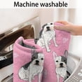 thumbnail image 5 of Pink French Bulldog Love Heart Bathroom Rugs Mat,Non Slip Microfiber Bathroom Rug,Rubber Backing,Soft Bathroom Mats for Bathroom Floor,Tub and Shower,17x30in(43x75cm), 5 of 5