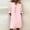 Pink, variant on Ovbmpzd Knee Length Summer Dresses for Women With 3/4 Sleeves Ruffled Neck Pink Dresses V Neck Trendy Dresses