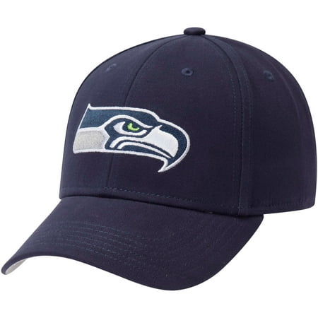 Youth Fan Favorite College Navy Seattle Seahawks Team Basic Adjustable Hat - (Best College Sports Teams)