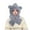 Gray, variant on Women's Cute Animal Ear Hooded Scarf Hat Winter Warm Plush Faux Fur Balaclava with Knitted Scarf Tie Soft Cozy Windproof Skiing Cap for Outdoor Sports and Daily Wear