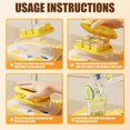 lanema Ice Molds Press Type Easy Releases Food Safe Plastic 6 Square ...