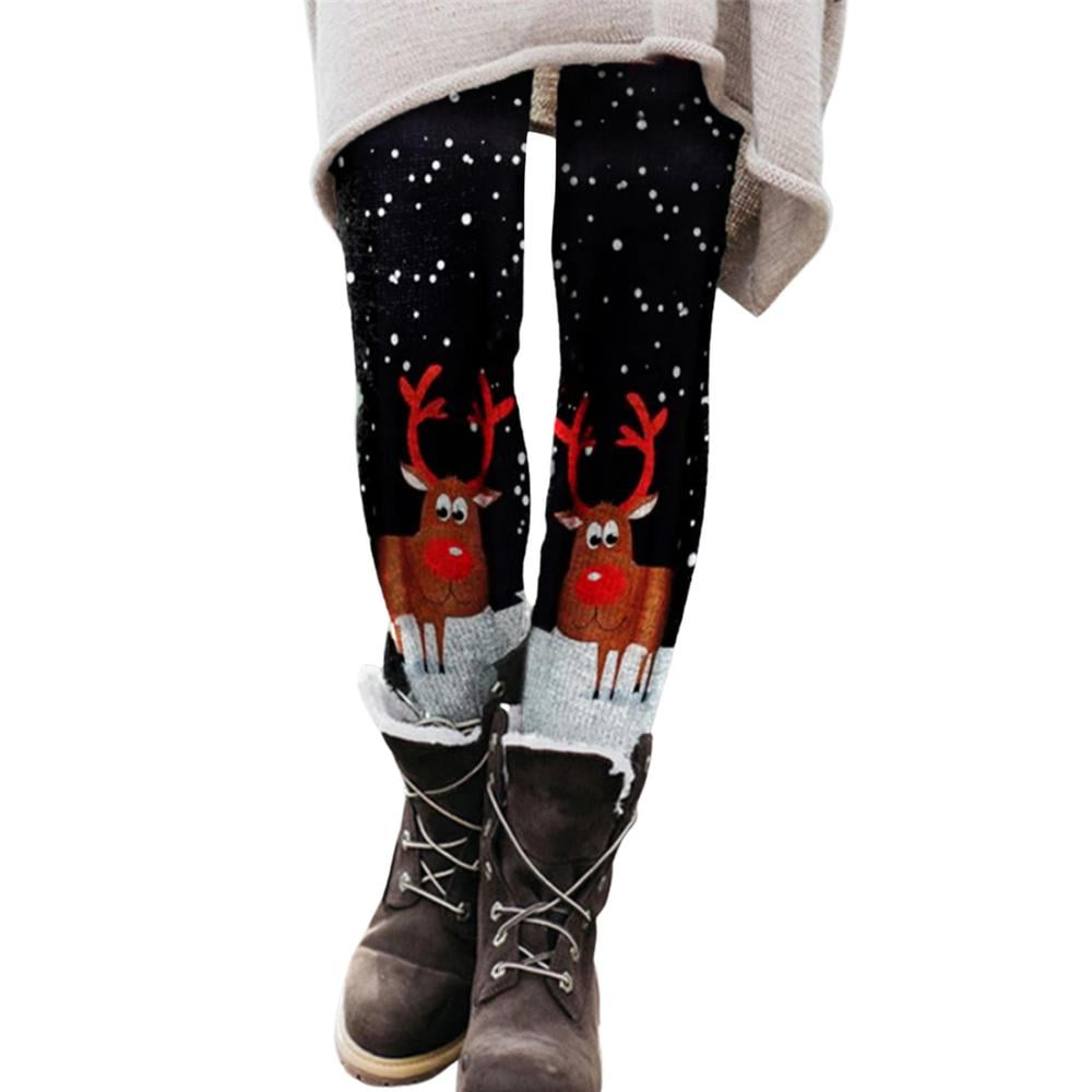 Sukalun Ugly Christmas Holiday Leggings 