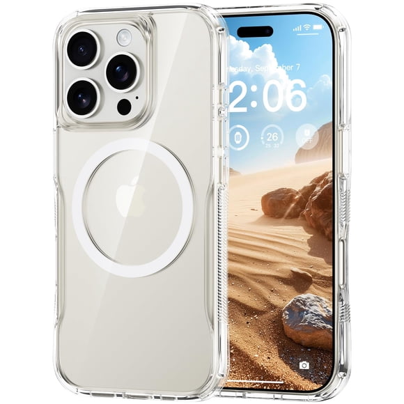Funda de teléfono Diverbox para iPhone 16 Pro Max con MagSafe Clear