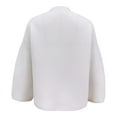 thumbnail image 4 of Women's Turtleneck Long Sleeve Ribbed Knit Pullover Sweater Jumper Top (White L), 4 of 4