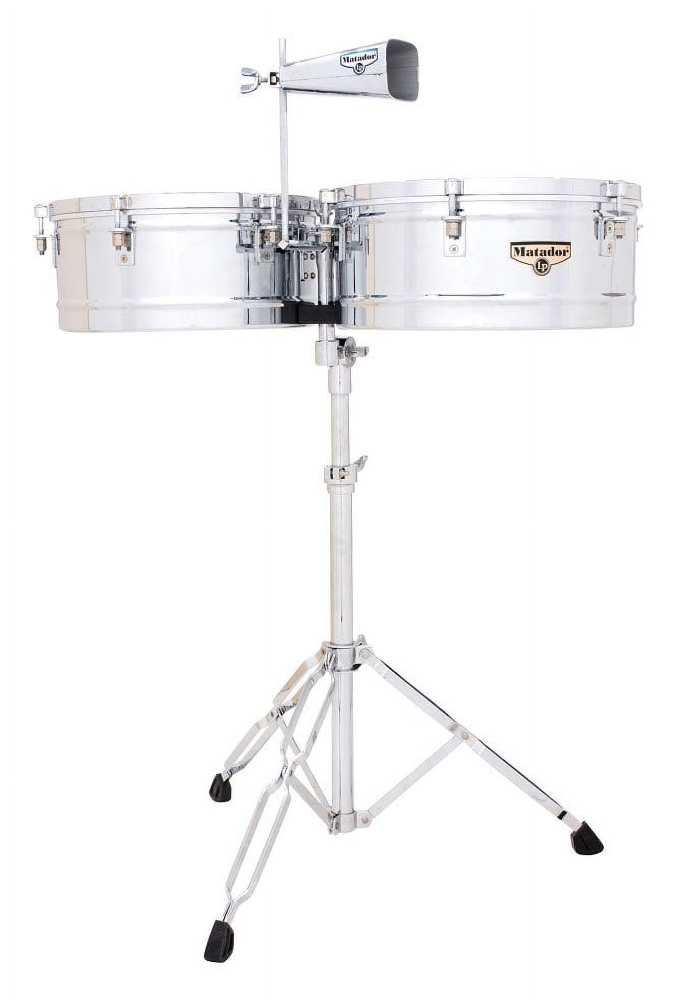 LP M257 Matador Series 14" and 15" Steel Shell Timbales Set