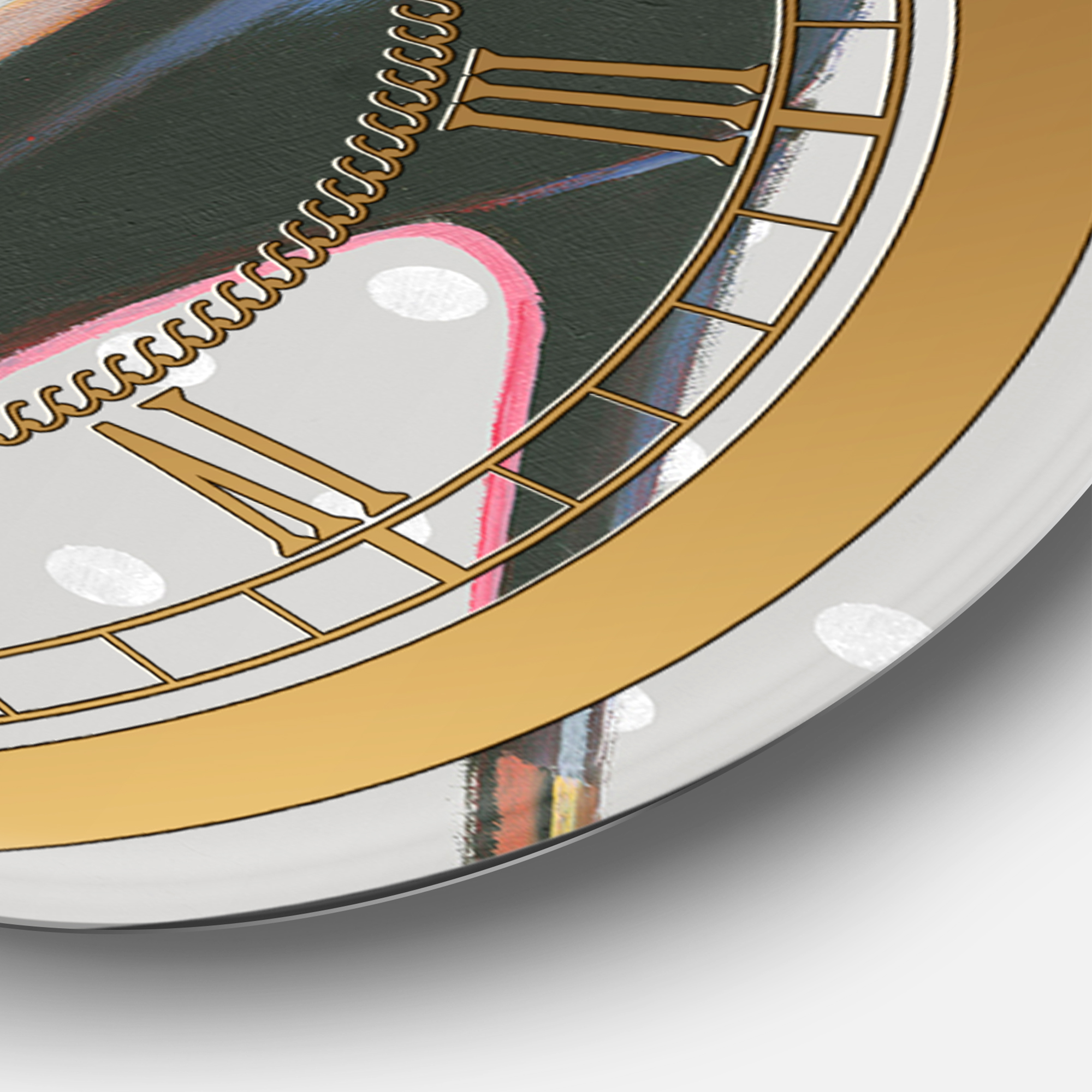 Designart 'Glam fashion High Heels I' Glam wall clock