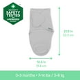 thumbnail image 4 of SwaddleMe by Ingenuity Monogram Collection - Elephant Dance, 4 of 8