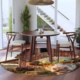 thumbnail image 3 of Round Rugs 8 Ft, Farm Yaks Non Slip Area Rugs for Kitchen Bedroom Entryway, Farmhouse Barn Funny Animals Butterfly Washable Carpet Runner Rug Floor Mats for Bedroom Home Decor, 3 of 8