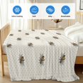 thumbnail image 4 of Yellow Bees Cooling Blanket,Lightweight Breathable Summer Throw Blanket with Double Sided Cold Effect,Honeybee Geometric Hive Simple Pastoral Picnic Blankets Bed Sheet for Hot Sleepers 50"x60", 4 of 8