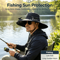 thumbnail image 4 of WKSCLPAI Wide Brim Solar Fan Hat,Fishing Hat with 2 Solar Fan Built in, 3 Speed Solar Powered Fan Hat,Outdoor Sun Hats for Men Women Hat,Usb & Solar Powerd Two Modes of Energy Supply, 4 of 6
