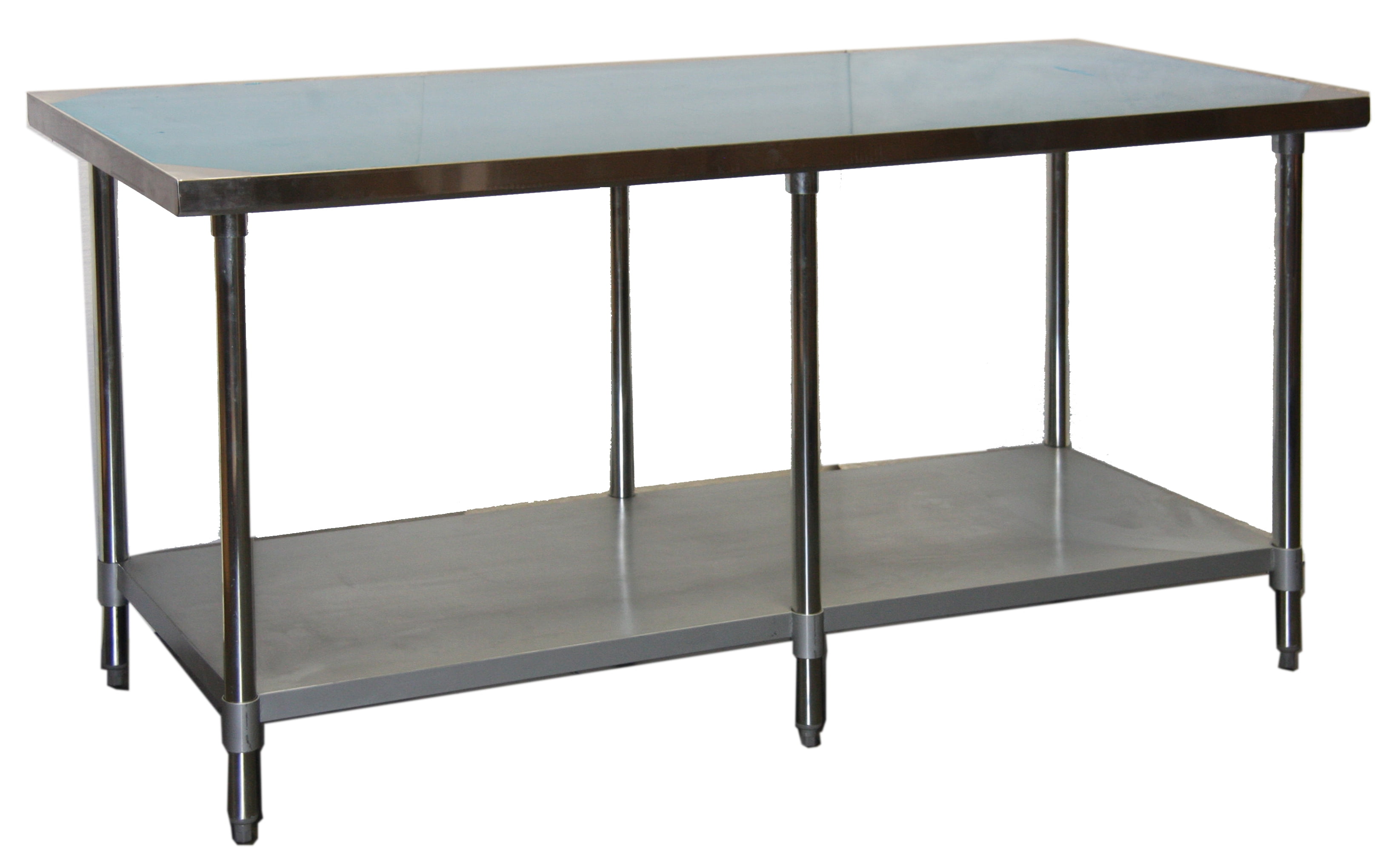 ACE WTEE3084 18 Gauge Stainless Steel Flat Top Work Table with