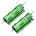 thumbnail image 1 of Unique Bargains 2 Pcs Aluminum Case Resistor 100W 0.3Ohm Wirewound for LED Replacement Converter, 1 of 4