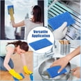 thumbnail image 7 of 100 Pcs Scouring Pads,Heavy Duty Scour Pads,Reusable Dish Scrubber,Non Scratch Household Scrub Pads,Multipurpose Scour Pads for Kitchen Metal Grills Dish Cleaning,4 x 3 inch (Blue), 7 of 7