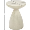 thumbnail image 5 of Meridian Furniture Anika Cream Iron Terrazzo Side Table, 5 of 8