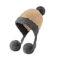 thumbnail image 1 of Plush Lei Feng Hat Thick Knit Hanging Ball Yarn Cap Velvet Ear Protection M, 1 of 8