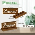 thumbnail image 2 of 12 Pieces Wooden Reserved Signs for Tables Rustic Style Wood Sign Wedding Seating Signs for Wedding Restaurant Receptions Supplies, 2 of 7