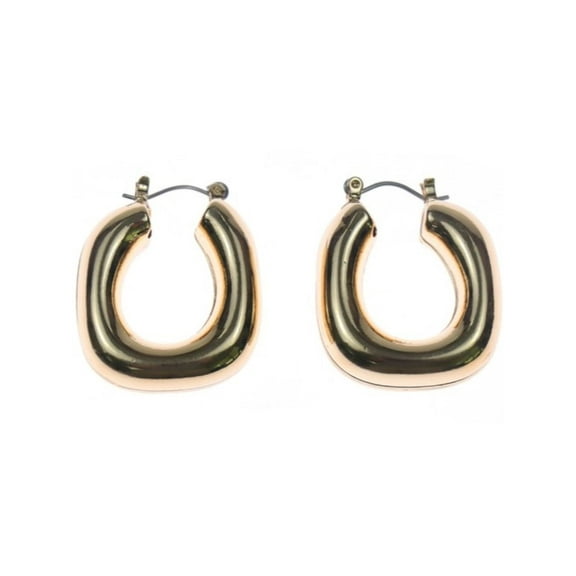 Time and Tru Gold Clutch Hoop Earring (Women's)