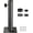 Deck Mount, Black, variant on Yescom Flagpole Dock Side Bracket Universal Flag Pole Deck Holder Sleeve Fits for Pole Diameter 1" to 2 3/8", Black