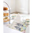 thumbnail image 4 of Easter Rabbit Kitchen Dish Towels for Drying Dishes Set of 4, Spring Colorful Eggs Wildflowers Leaves Waffle Weave Microfiber Hand Tea Bathroom Towels Quick Dry & Absorbent Towel 12x12, 4 of 7